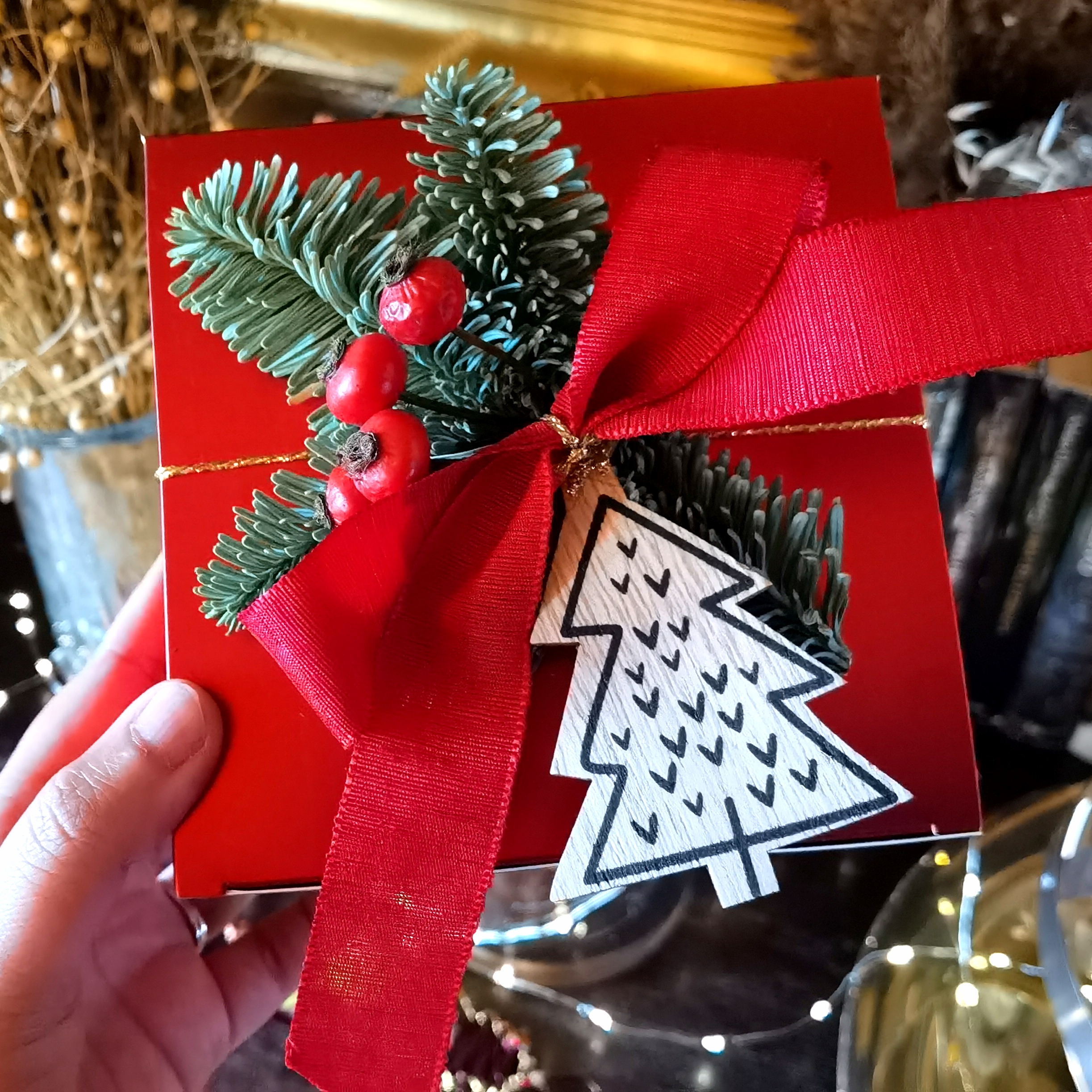 decorazione natale rossa